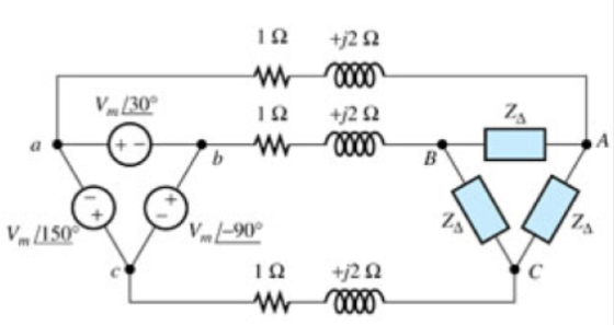 1Ω +j2 Ω V. 30 +j2 Ω ΤΩ - V. 150 - 90° ΟΙ +j2Ω W 0
