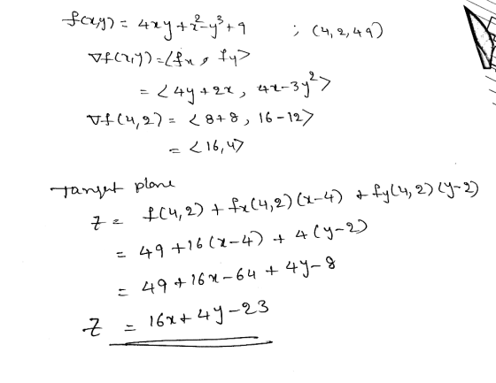 #c42 - 41+=+ (ч, 2, 44) If(2)) = ing ty> 4 91 , v-+ (49) = 484 8, 16 - 127 2 16, 17 Tanget plane 2. Есч, 2) 4 -сч,2) (1-4) +