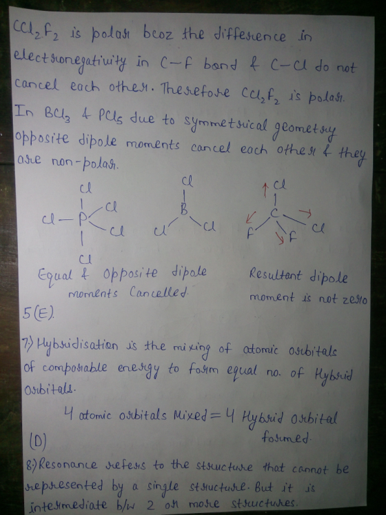 C2f is polosr beoz the diffesence in elect stonegatiuity in C-f band cancel each othest. Thesefose ceu,f, is polas due to sym