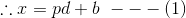 (1) 9 + pd = r.
