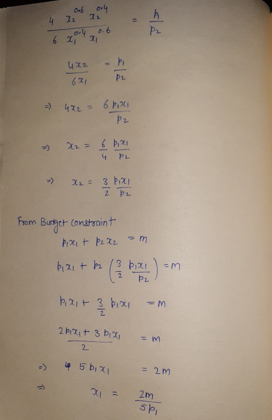 of ooh X2 4 X2 6 2,004,0.6 2 6 4Х2. 6X1 = 4X2 = 6 piaci = X2 = 6 pisci pr = x2 = 3 Pixi 2 p2 From Budget constraint http. z =