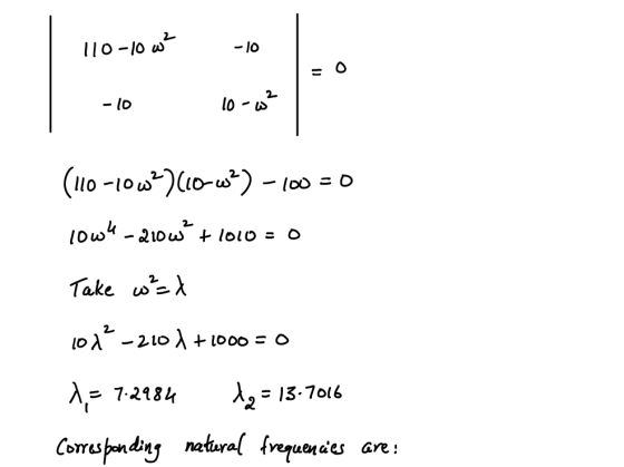 110-10 w -10 -10 10 - 2 (110-100²) (10-0²) - 100=0 low-210w² + 2010=0 Take w²X 102? -2101 +1000 = 0 1,37-2984 do=13.7016 Cor