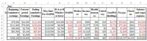 P Q R S T 1 F G H I K L M N O Ans: Beginning Current Ending D-A or B Health Medica Income 1) Cumulative period cumulativel Wh