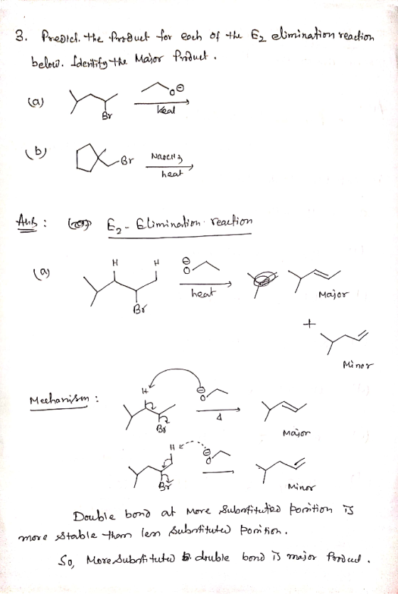 belou. derifth Major Prut. eal b Nase Br heat Aus -minalion Teaution н heat Major Mi nor Mechanism Маja Minr Deuble bond at M