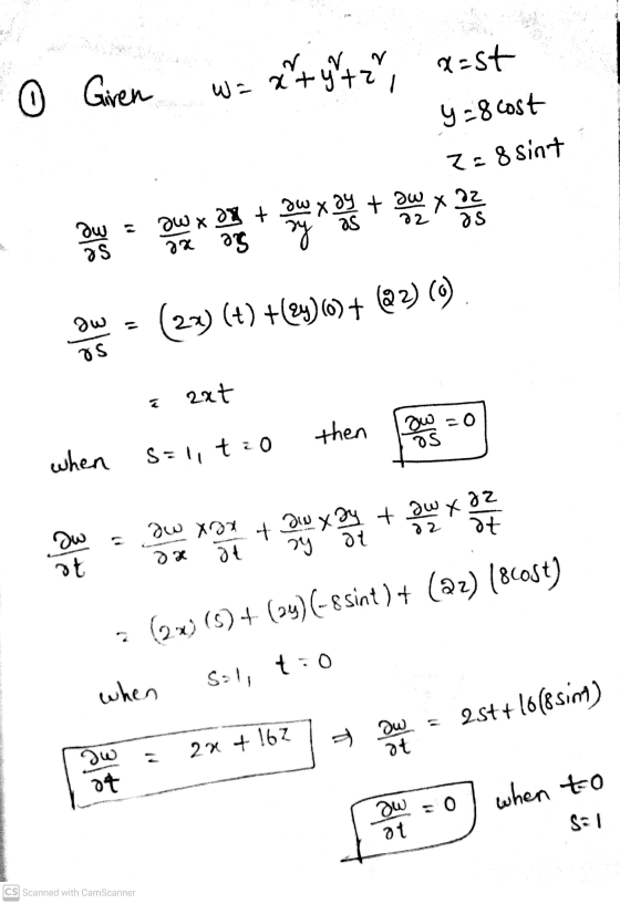 2-st 0 Giren N W = x+y+zi y = 8 cost 78 Sint ow X ay is + me zex sex me 22 as - me ry OS ar og gw (2x) (+) +(@y)6)+ @2) (0) o