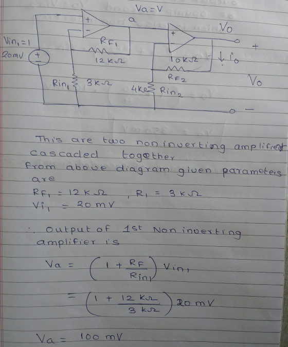 boo Va=v No RFI Vin;=1 Romu + + 12KR Toka Ring ЗКП RF2 4K23 Ring Vo This two non inverting amplifrest cascaded together from