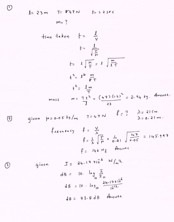 23 m T 247 N tt 1. a sec time tken V m - 2 T 2 T (47) Ci.2) - 2. 94 kq. Amwet. Tt mass 2 3 d: 21CM Ta47N o.0s kg /m. 2 :0.21