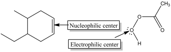 Nucleophilic center
Electrophilic center