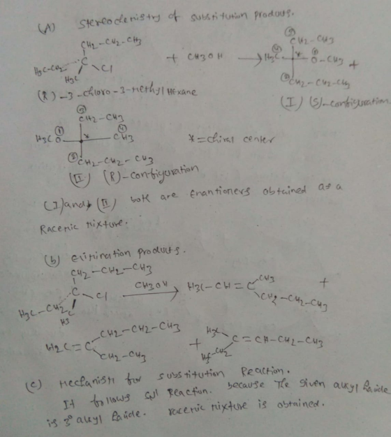 C41-C4 H3c kuro -1-er Hexane H3C 343 し1)and (D) wK are enan tioners obtained a a Raceric tixture C. u2-c4 te)