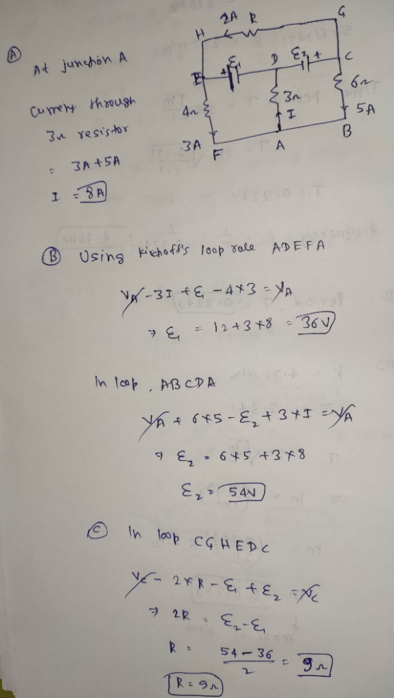 ZA R At junhon A 3n Cumeny though 4a 5A 3n Yesisdor 3A F A 3A+5A I3A HS#S B Using pehoffs loop ale e ADEFA -31 E-4*3-A = 12+3