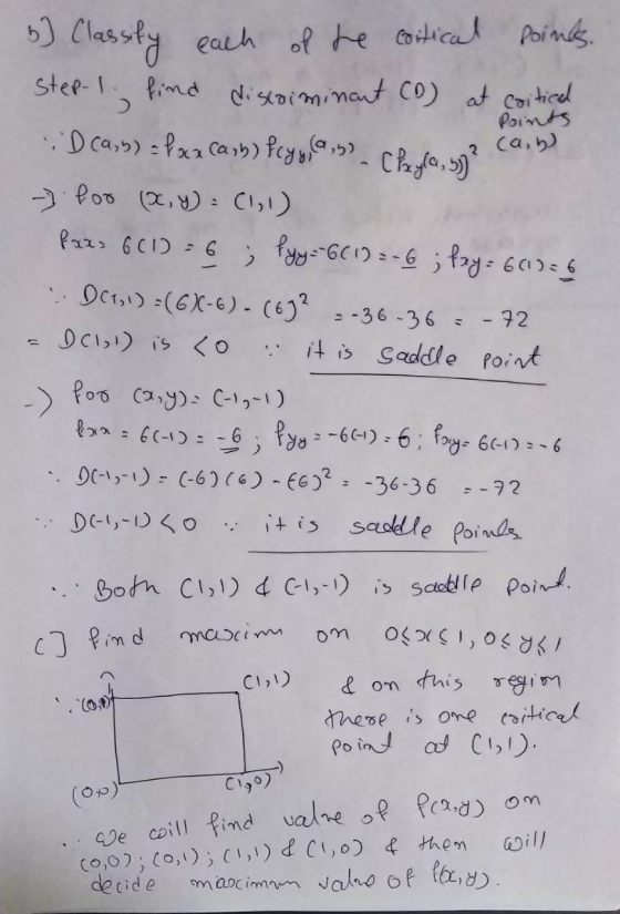 > Points 2 (a,b) points. 6) Classify each of the cortical step. I find discoiminant CD) at criticed Dca,y) = fxa carb) fcyy,