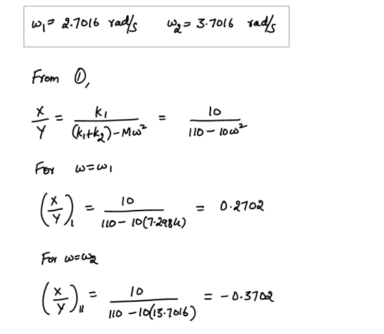 w;F 2.7016 radls Wa= 3.7016 rads From 0, U2 TID - low ŷ (kitky)-Mw? = 110-1002 For w=wi - 10 = 0.2702 Yh10-1067-2986) For w=