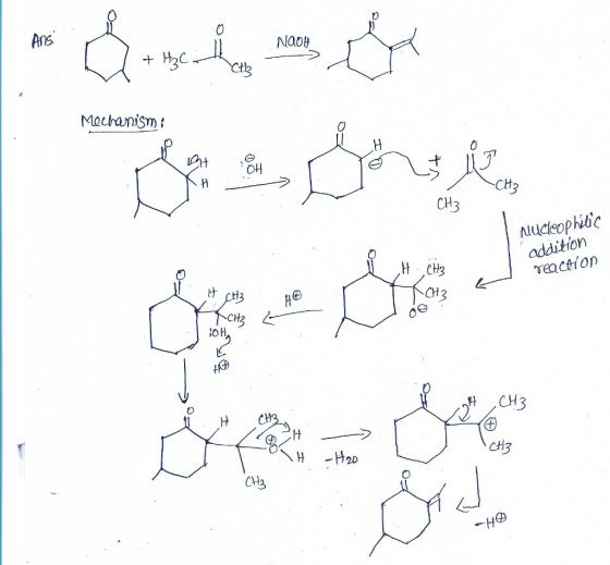 Ans Mochonism он CH3 Alucleophitic addition H CH3 112 13 vacion CH3 OH H CH CH3 CH cts -He