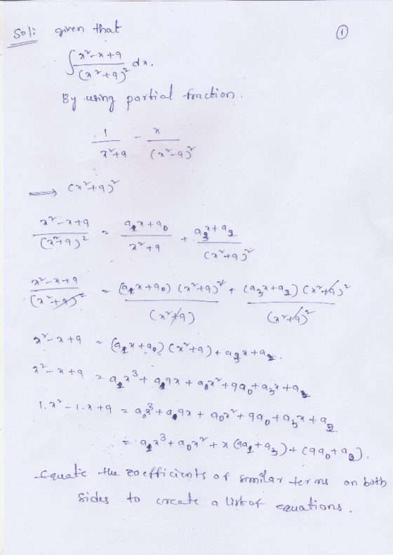 soli given that By using partial fraction xta cara} cartag arata Cataja zrna + iş Cartag arata (x +90) (art95% + (Aga+ang) Ca