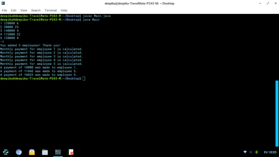 deepika@deepika-TravelMate-P243-M: /Desktop File Edit View Search Terminal Help deepikaodeepika-TravelMate-P243-M:/Desktop$ j