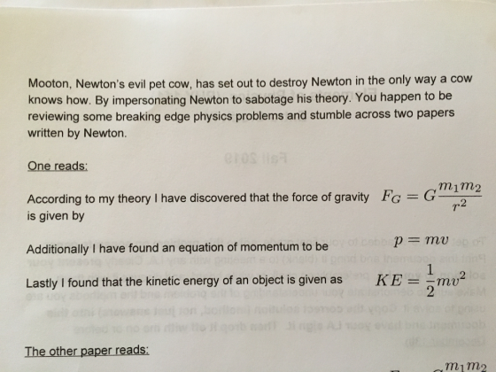 Mooton, Newtons evil pet cow, has set out to destroy Newton in the only way a cow knows how. By impersonating Newton to sabo