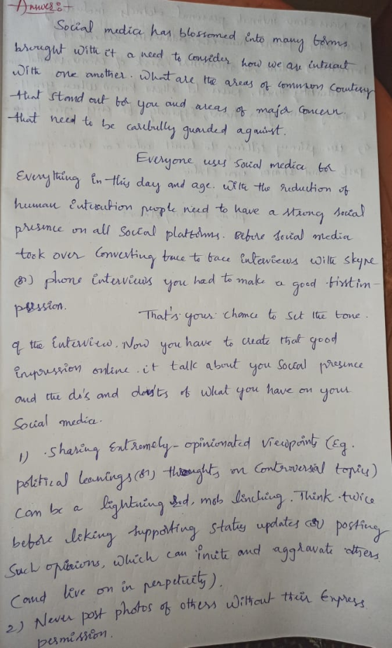 Huwezo Social media has blossomed into many forms brought with it a need to consider how we are intrant with one another. Wha