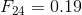 F_{24}=0.19