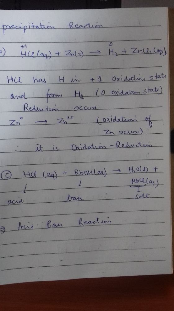 paccipitaban Readuea Helaa) t Zal) H + Znl(a Hcu Oxidatia state has H An + 1 (o oxidaln stat) feH Reductian assel Ocus Loxida
