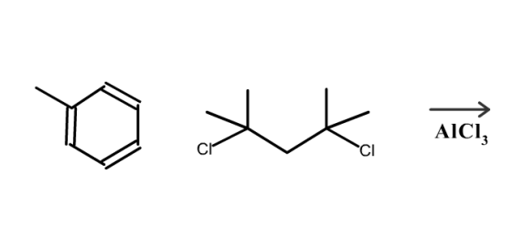 Draw the product of the following reaction between