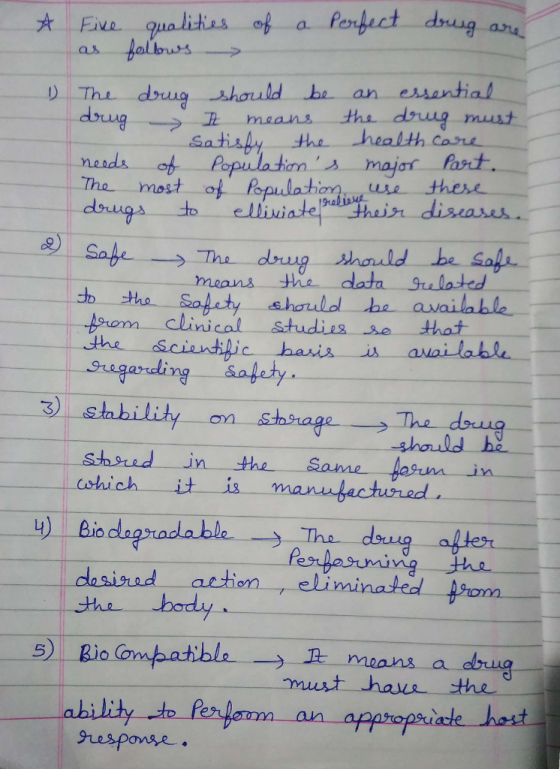 大 |. Ein a forfect druig asu D.. The, drug should上 an eMantial Satisty the health Core neads o Pep la tns major la we these