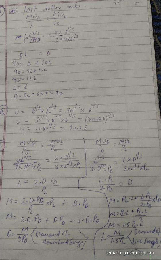 JAst dollor uli 2. MO MOn 1. 2x 03 3810X1/3 D43 5L 90 0 +1oL 90= SL+loL 90=152 L= 6 D= SL=6x5=30 7x. (3orex6) = 10.25 U= log