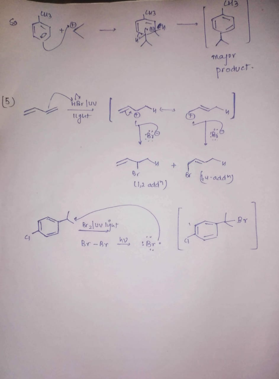 113 L23 Eyk - Per major product. (5) HBr luv light И И Br Br (4-addy) (1,2 add). Br Braluvlight Br-Br no Br