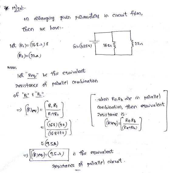 then we have:- 221 (e)n) Now er istance ơR pabael combination RI R2 RatRb) ict-423) e 4.SA)