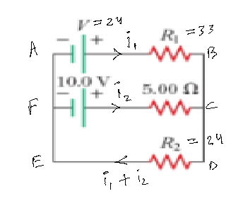 24 =33 A 10.0 V + . 5.00 R2 24 TEIT