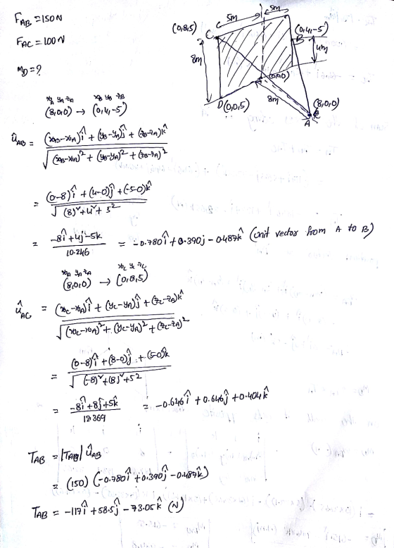 Gsm FAR PISON FAC = loon (0,85) (0141-5) lum 8m MD = ? ☆ YB AB am D(0,0,5) (8,0,0) YAZA (8,00) ► (0,4,5) ů AB = (363-20A (201