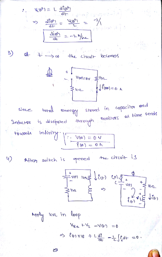 ()b A 4 2 sine orere in Rerah time tenis s dipaled touoor intini Af㎞ switch is cpened -hu.circuiト.S 62 %2 C t) pply in loo