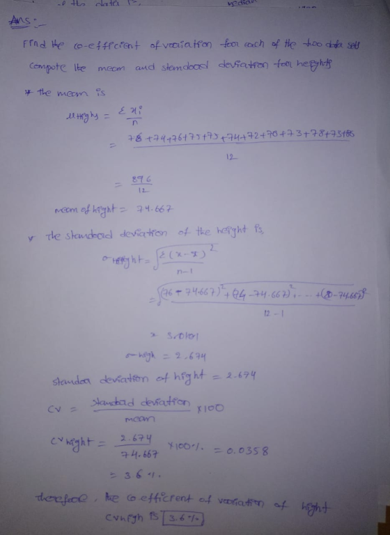 Cempote lke meom and y the meoyn is -16.taqt26t 7 y t7yrlu.1+2+70+ュ3t7847Stf6 12 ー276 y- desku dod deviation of tke hmJht fs.