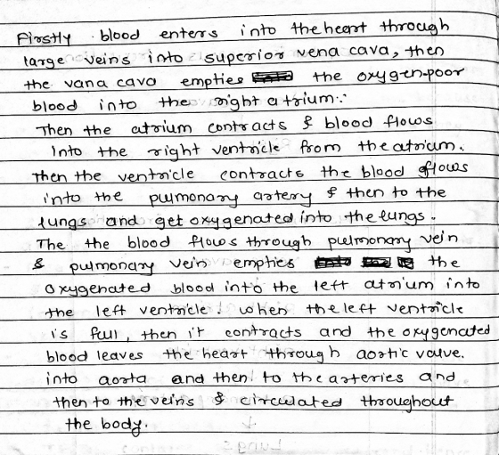 into the heant through enters blood Fostly targeveins into supcoio Nena cava, theN empties the ght a trium the oy9tn-poor the