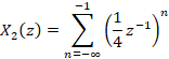 2 X2(2) = Σ4--1) η =-00