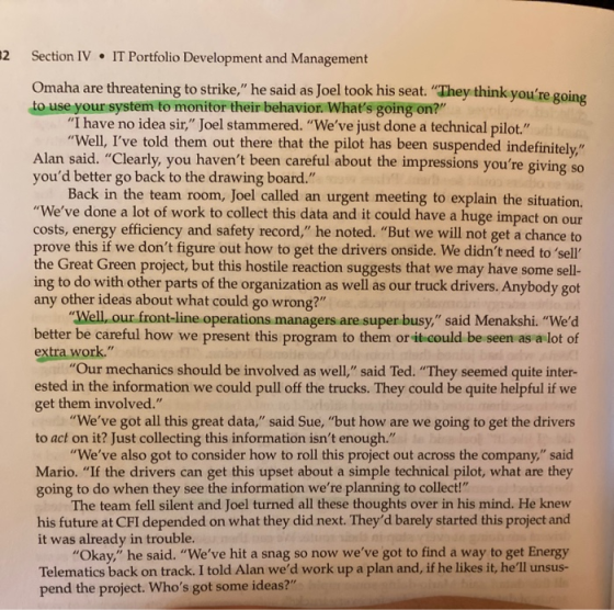 12 Section IV . IT Portfolio Development and Management Omaha are threatening to strike, he said as Joel took his seat. The