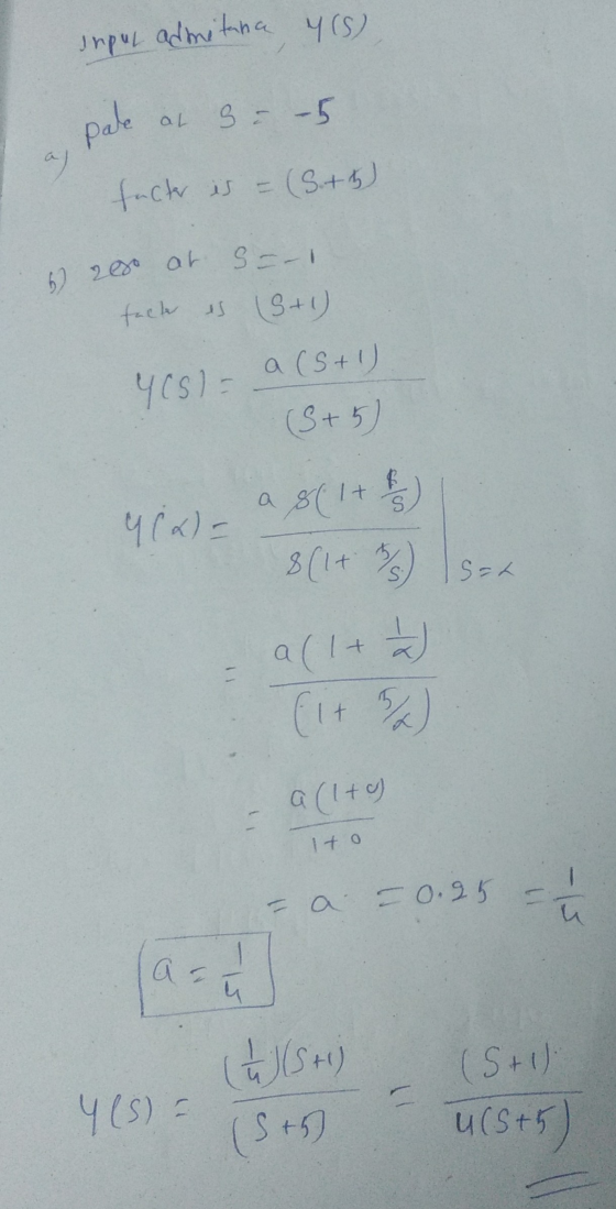 6) 20s at S-– 1. Y(S) Inpul admetana pale at su – 5 a) facter is = (S.+5) fach es S+1) YES) a (5+1) (5+5) $ a 8(1+ 416) 8(1+