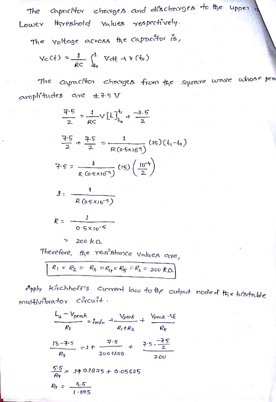 The aprctev chavges and olischavgeA to te uppey Valuea yespecively. Hephold Lowev The Voltage acrobs te capzucitov s Vet Cto)