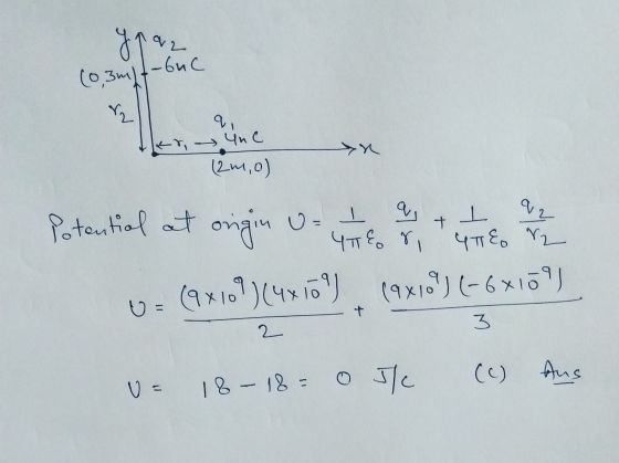 han hac (О Зw) Y, -т, Чи с У 12 м,о) ј о + Что т что Y, Potential at ongin U - - 4 ha (4x107 )(Ч is) (axy t-6х6° ) C t 3 2