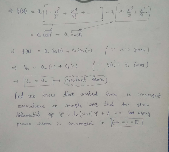 Y(1) = ao H 21 ? + *** + 7-abu ta, H-43 3 Ao Cubot a Sincen 7 4 () = ao Car (o) tai Sin (o) ( Hao given) Y. ao (1) + a, (o) 9