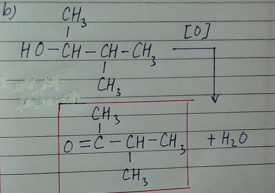 - CH₂ HO-CH-CH-CH TO CH, CH3 To=C-CH-CH₃ + H₂O CH₂