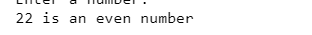 LIILEITIUIUCI. 22 is an even number