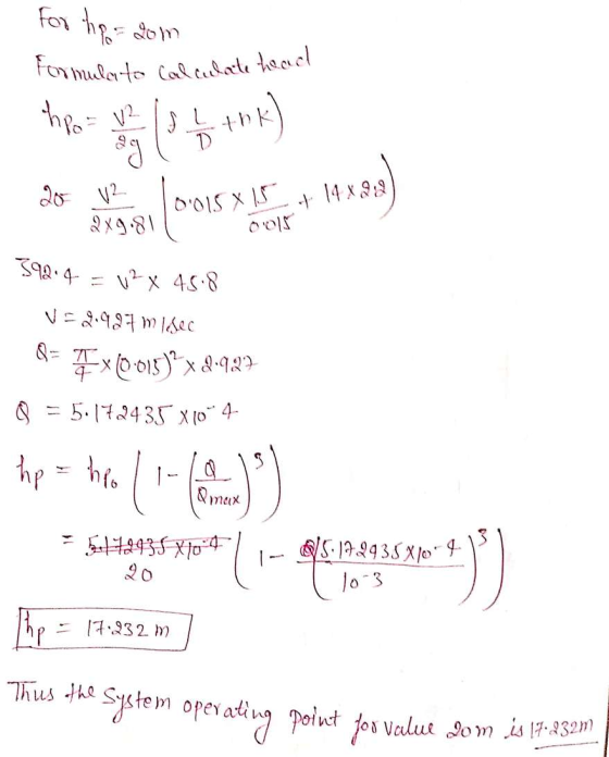 for horaom Formula to calculate themel the way by 48K) 20 V2 10.015x15 - 14X98) 2x9.811 0015 592.4 = 12 x 45.8 V=2.997 mesec