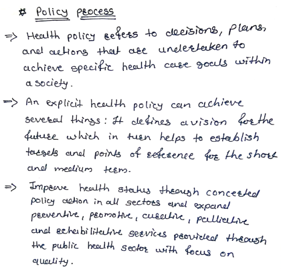 が Policy Peocess achieve epecif eath cage ocis withm 〉 An explicit hea th polčy can cuchieve 4tize which in tn helps to esteb