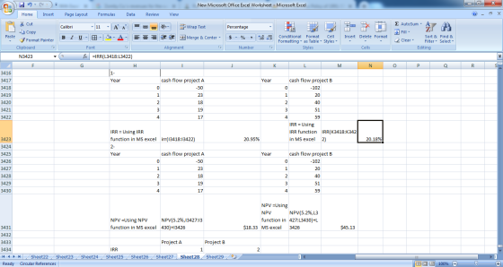 New Microsoft Office Excel Worksheet - Microsoft Excel - Home Cut Insert Page Layout Formulas Data Review View Percentage Eg