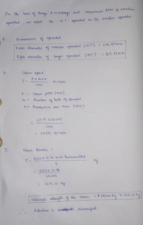 Dumunaioma 엄 샤 robot pitch clannetin ob omedler Ap rocket (15T) = 274.87mm 6. Chaum apud m Imim h Revolution par min (pm) 57,