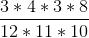 3 4 3*8 12 11 10