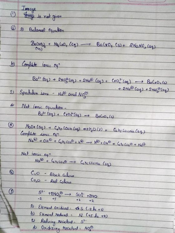 Image 0 © Finge is not given w Balanced equation Bacno,) + NĄG3O4 (aq) — Balroy (s) + 2NaNO, (aq) 6 Complete ionic eq - Baza