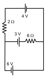 4V 2Ω 3V 6 Ω -w- 6V