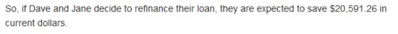 So, if Dav current dollars