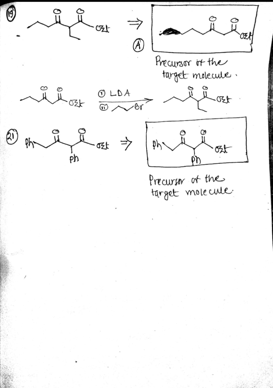 Precursor of the target molecule . - shkost ① LDA o ser vilost PD . Precursor of the target molecule